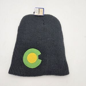 Colorado Shop Gray and Green Beanie With Colorado Logo One Size Fits Most‎ New
